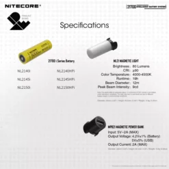 Nitecore 21700 Intelligent Battery System -Outdoor Gear Pro 21700 Intelligent Battery System 10