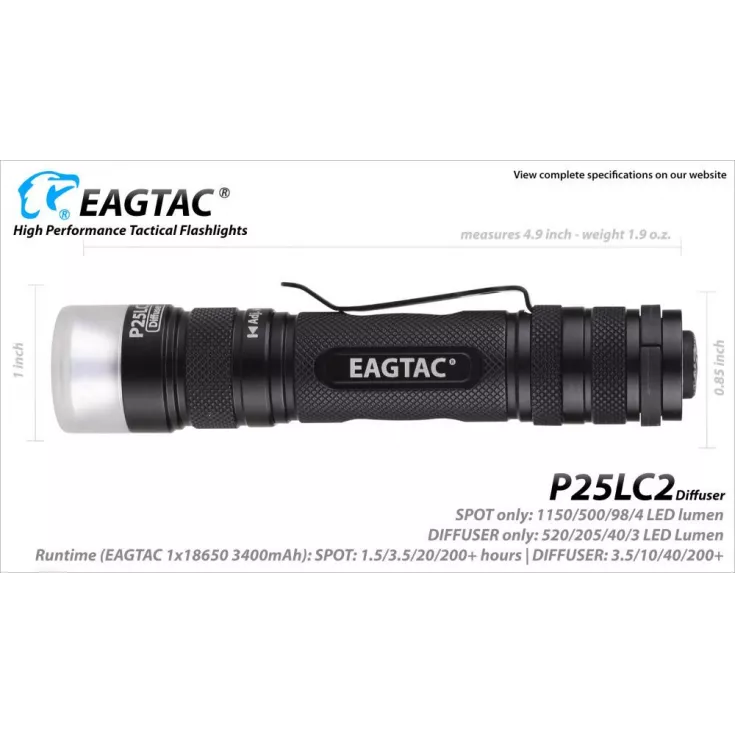 Eagletac P25LC2 Diffuser 6 Eagletac P25LC2 Diffuser - Image 6