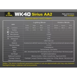 XTAR WK40 -Outdoor Gear Pro 9