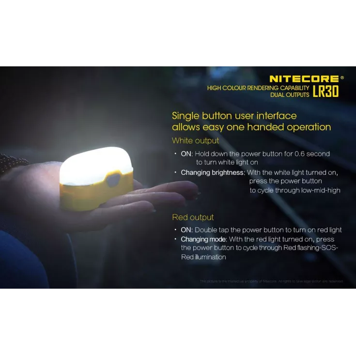 Nitecore LR30 Dual Output Lantern 9 Nitecore LR30 Dual Output Lantern - Image 9