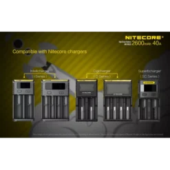 Nitecore Flat Top IMR 18650 Li-Mn Battery 2600mAh 16 Nitecore Flat Top IMR 18650 Li-Mn Battery 2600mAh -Outdoor Gear Pro NC IMR18650 2600 40A 6