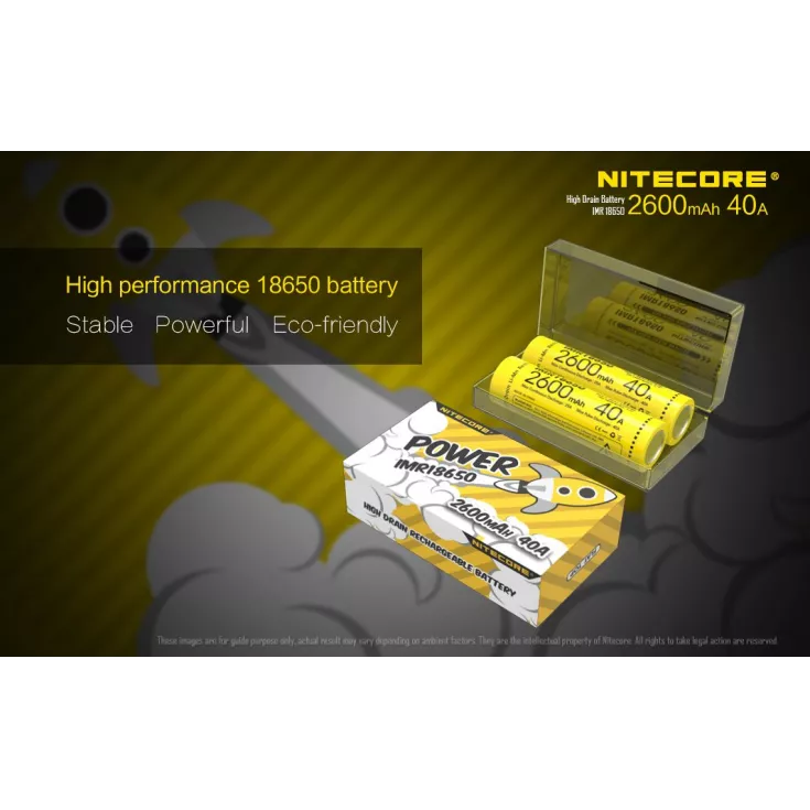 Nitecore Flat Top IMR 18650 Li-Mn Battery 2600mAh 8 Nitecore Flat Top IMR 18650 Li-Mn Battery 2600mAh - Image 8