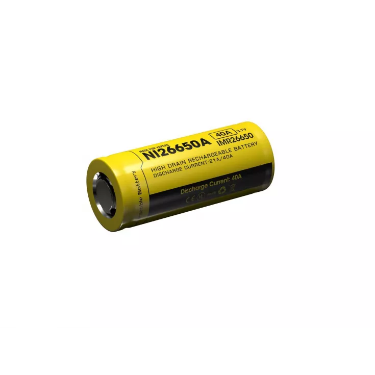 Nitecore Flat Top IMR 26650 Li-Mn Battery 4200mAh NI26650A 1 Nitecore Flat Top IMR 26650 Li-Mn Battery 4200mAh NI26650A
