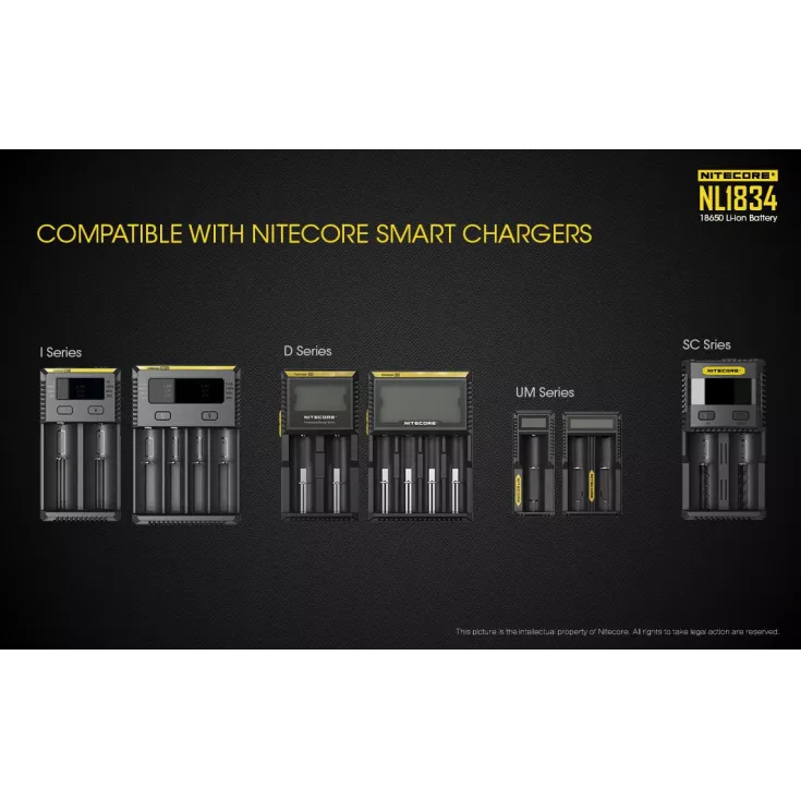 Nitecore 18650 Li-ion Battery (3400mAh) NL1834 10 Nitecore 18650 Li-ion Battery (3400mAh) NL1834 - Image 10