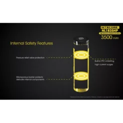 Nitecore 18650 Li-ion High Performance Battery (3500mAh) NL1835HP -Outdoor Gear Pro NL1835HP 3