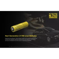 Nitecore 21700 NL2140 Li-ion Battery (4000mAh) -Outdoor Gear Pro NL2140 2