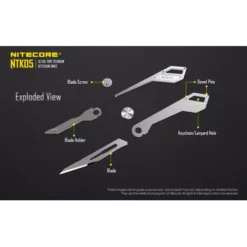 Nitecore NTK05 Titanium Keyring Knife -Outdoor Gear Pro NTK05 10