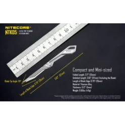 Nitecore NTK05 Titanium Keyring Knife -Outdoor Gear Pro NTK05 5
