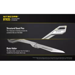 Nitecore NTK05 Titanium Keyring Knife -Outdoor Gear Pro NTK05 7