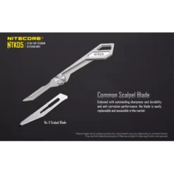 Nitecore NTK05 Titanium Keyring Knife -Outdoor Gear Pro NTK05 8