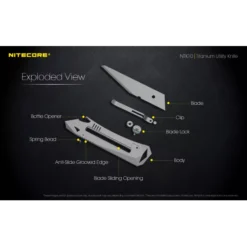Nitecore NTK10 Titanium Knife -Outdoor Gear Pro NTK10 9