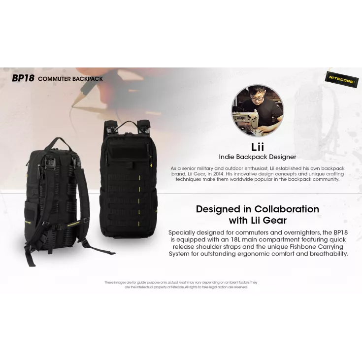 Nitecore BP18 Backpack 3 Nitecore BP18 Backpack - Image 3
