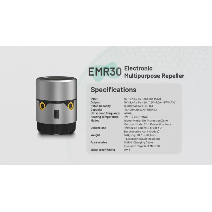 Nitecore EMR30 Electronic Multipurpose Repeller 11 Nitecore EMR30 Electronic Multipurpose Repeller - Image 11