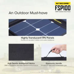 Nitecore FSP100 Foldable Solar Panel -Outdoor Gear Pro Nitecore FSP100 06
