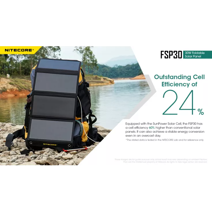 Nitecore FSP30 Foldable Solar Panel 3 Nitecore FSP30 Foldable Solar Panel - Image 3