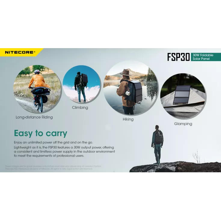 Nitecore FSP30 Foldable Solar Panel 5 Nitecore FSP30 Foldable Solar Panel - Image 5