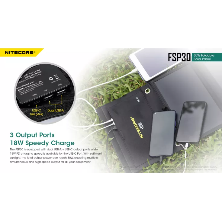 Nitecore FSP30 Foldable Solar Panel 6 Nitecore FSP30 Foldable Solar Panel - Image 6