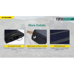 Nitecore FSP30 Foldable Solar Panel 19 Nitecore FSP30 Foldable Solar Panel -Outdoor Gear Pro Nitecore FSP30 8