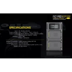Nitecore FX2 Pro Fujifilm Camera Charger -Outdoor Gear Pro Nitecore FX2 11