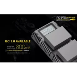 Nitecore FX2 Pro Fujifilm Camera Charger -Outdoor Gear Pro Nitecore FX2 2