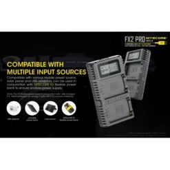 Nitecore FX2 Pro Fujifilm Camera Charger -Outdoor Gear Pro Nitecore FX2 4