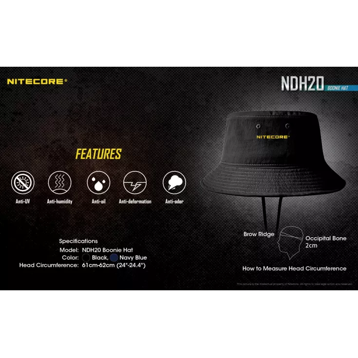 Nitecore NDH20 Boonie Hat 4 Nitecore NDH20 Boonie Hat - Image 4