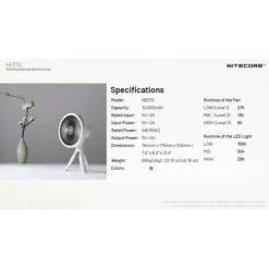 Nitecore NEF10 Electric Fan -Outdoor Gear Pro Nitecore NEF10 9