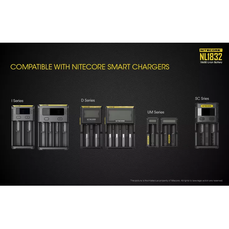 Nitecore 18650 Li-ion Battery (3200mAh) NL1832 9 Nitecore 18650 Li-ion Battery (3200mAh) NL1832 - Image 9