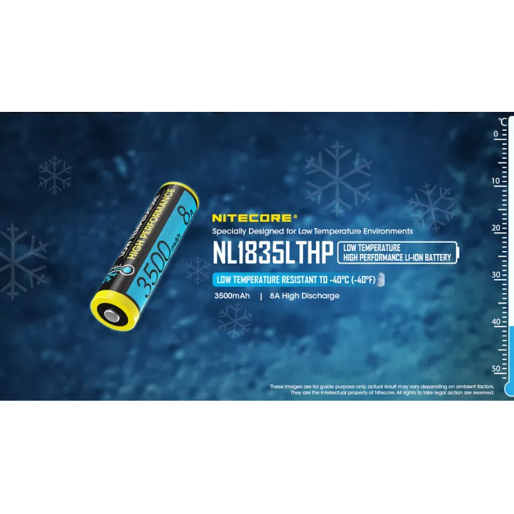Nitecore NL1835LTHP Low Temperature 18650 3500mAh Li-ion Battery 2 Nitecore NL1835LTHP Low Temperature 18650 3500mAh Li-ion Battery - Image 2