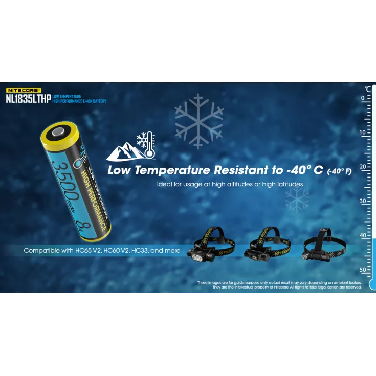 Nitecore NL1835LTHP Low Temperature 18650 3500mAh Li-ion Battery 3 Nitecore NL1835LTHP Low Temperature 18650 3500mAh Li-ion Battery - Image 3