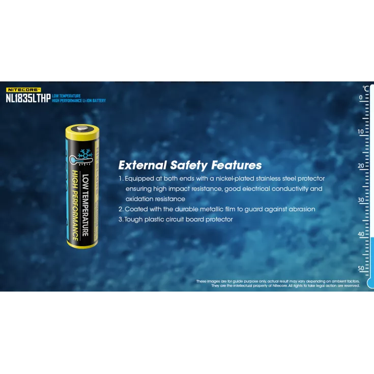 Nitecore NL1835LTHP Low Temperature 18650 3500mAh Li-ion Battery 7 Nitecore NL1835LTHP Low Temperature 18650 3500mAh Li-ion Battery - Image 7