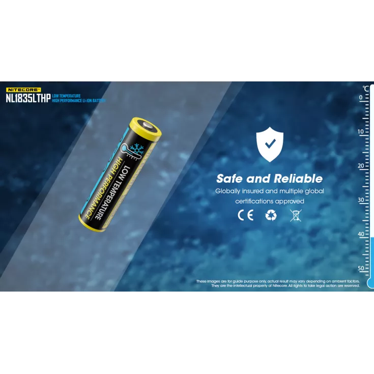 Nitecore NL1835LTHP Low Temperature 18650 3500mAh Li-ion Battery 10 Nitecore NL1835LTHP Low Temperature 18650 3500mAh Li-ion Battery - Image 10