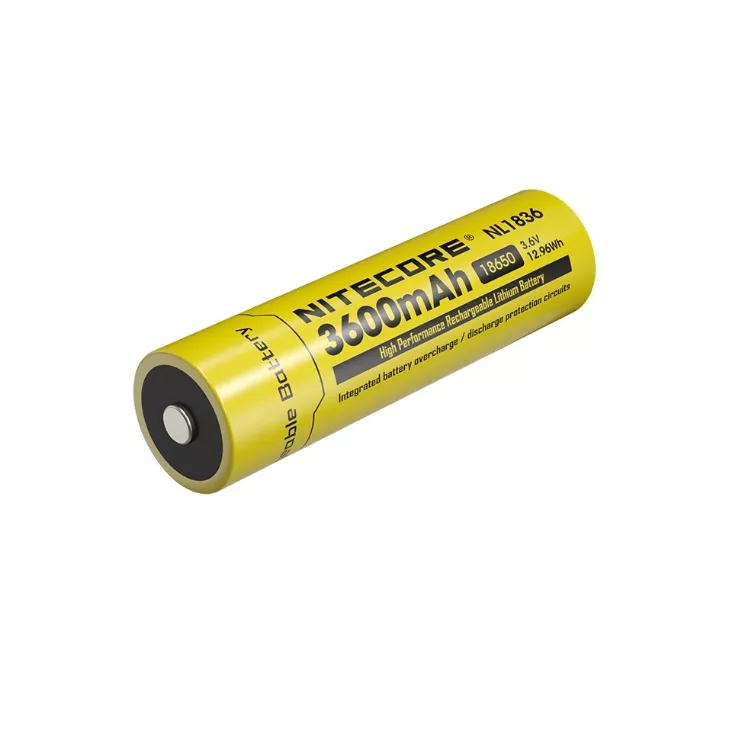 Nitecore 18650 Li-ion Battery (3600mAh) NL1836 1 Nitecore 18650 Li-ion Battery (3600mAh) NL1836