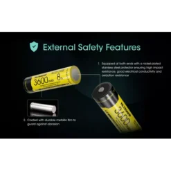 Nitecore 18650 Li-ion Battery (3600mAh) NL1836HP -Outdoor Gear Pro Nitecore NL1836HP 6