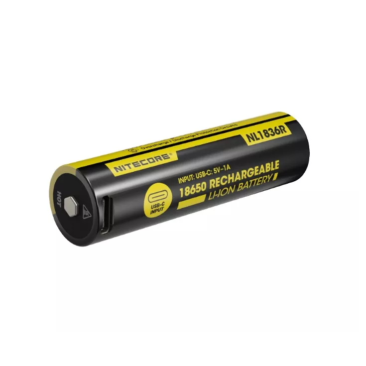 Nitecore NL1836R USB-C 18650 3600mAh Li-ion Battery 1 Nitecore NL1836R USB-C 18650 3600mAh Li-ion Battery