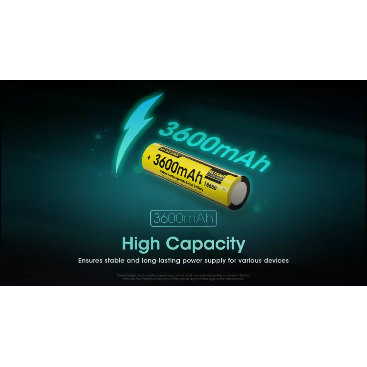 Nitecore NL1836R USB-C 18650 3600mAh Li-ion Battery 3 Nitecore NL1836R USB-C 18650 3600mAh Li-ion Battery - Image 3