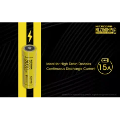 Nitecore 21700 NL2150HPi Li-ion 15A Battery (5000mAH) -Outdoor Gear Pro Nitecore NL2150HPi 4