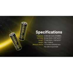 Nitecore 21700 NL2153HPi Li-ion 20A Battery (5300mAh) -Outdoor Gear Pro Nitecore NL2153HPi 10