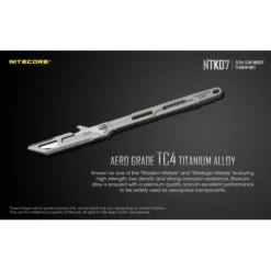 Nitecore NTK07 Slim Titanium Knife -Outdoor Gear Pro Nitecore NTK07 1