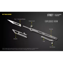 Nitecore NTK07 Slim Titanium Knife -Outdoor Gear Pro Nitecore NTK07 11
