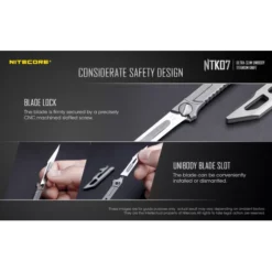 Nitecore NTK07 Slim Titanium Knife -Outdoor Gear Pro Nitecore NTK07 7