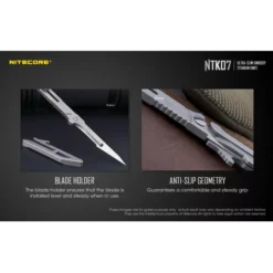 Nitecore NTK07 Slim Titanium Knife -Outdoor Gear Pro Nitecore NTK07 8