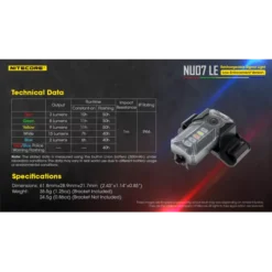 Nitecore NU07 LE -Outdoor Gear Pro Nitecore NU07 LE 10