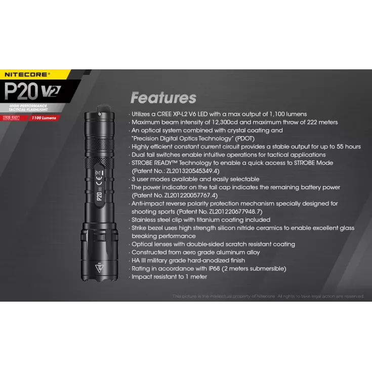 Nitecore P20 V2 10 Nitecore P20 V2 - Image 10