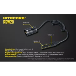 Nitecore RSW2D Remote Switch -Outdoor Gear Pro Nitecore RSW2D 2