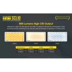 Nitecore SCL10 Camera Light & Power Bank -Outdoor Gear Pro Nitecore SCL10 3