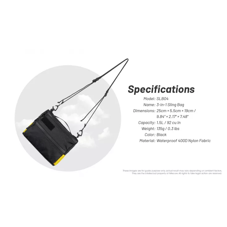 Nitecore SLB04 Sling Bag 8 Nitecore SLB04 Sling Bag - Image 8