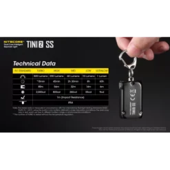 Nitecore TINI 2 SS -Outdoor Gear Pro Nitecore TINI 2 SS 9