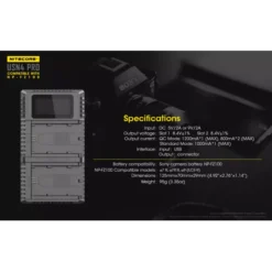 Nitecore USN4 Pro Sony Camera Charger -Outdoor Gear Pro Nitecore USN4 10