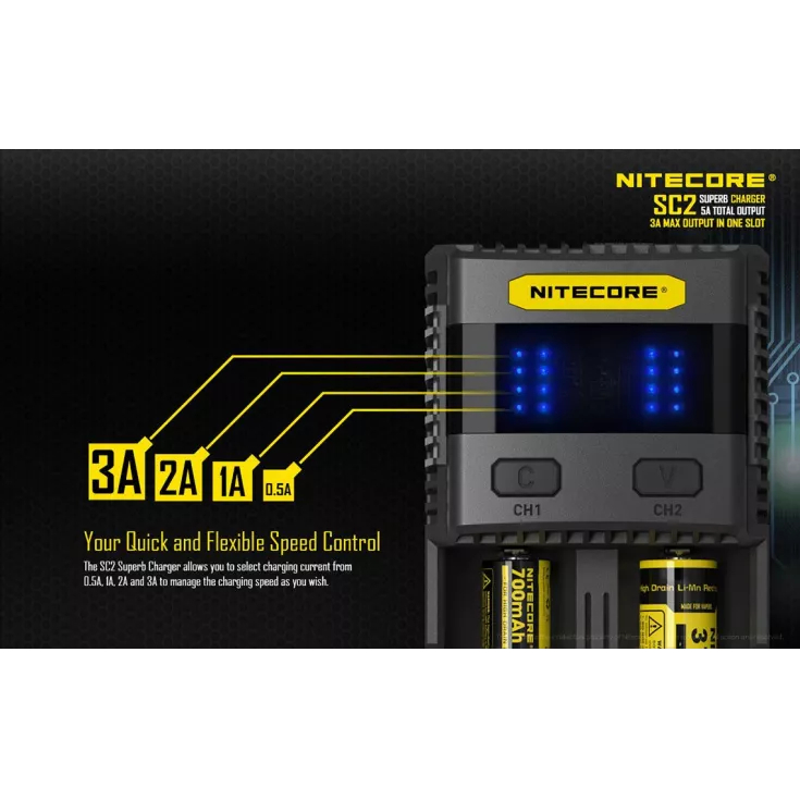 Nitecore SC2 Charger 4 Nitecore SC2 Charger - Image 4